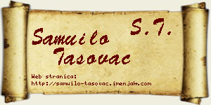 Samuilo Tasovac vizit kartica